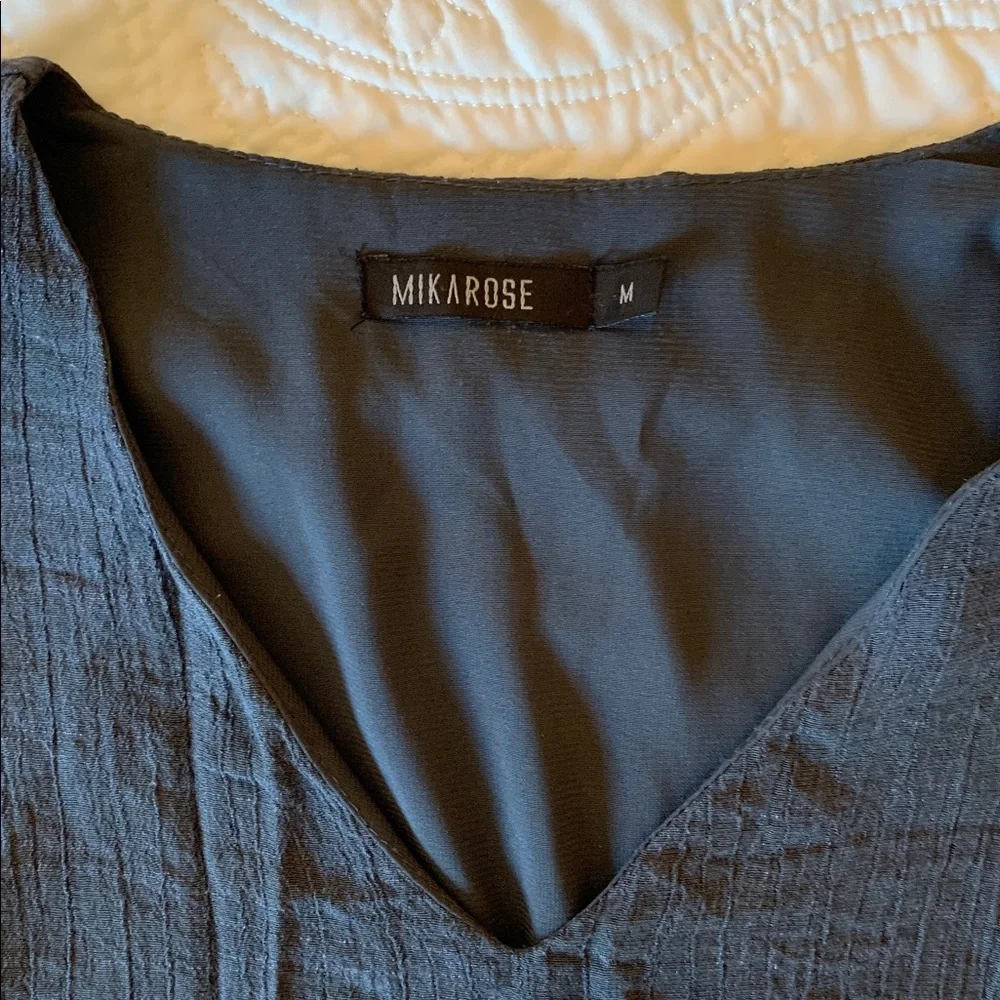 Mikarose Charcoal Flutter Sleeve Maxi Dress - Picture 3 of 4